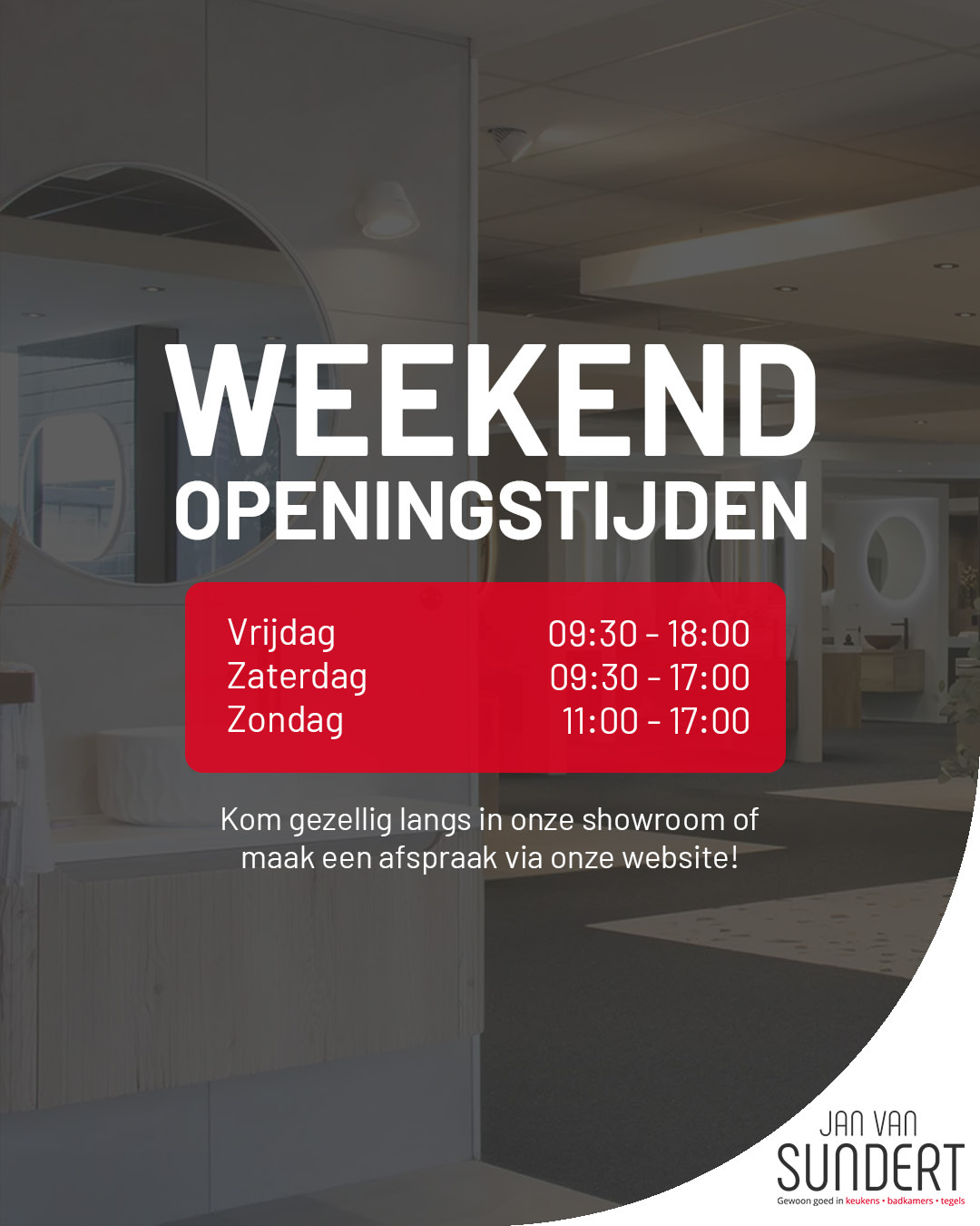 Bezoek Onze Showroom Dit Weekend!
